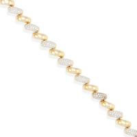 14kt Yellow Gold 2.50ct Diamond San Marco Bracelet