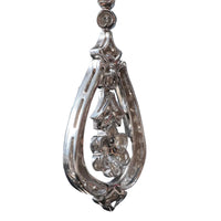 18k White Gold Diamond Drop Earrings