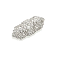 Platinum And 2.85Ct Diamond Brooch
