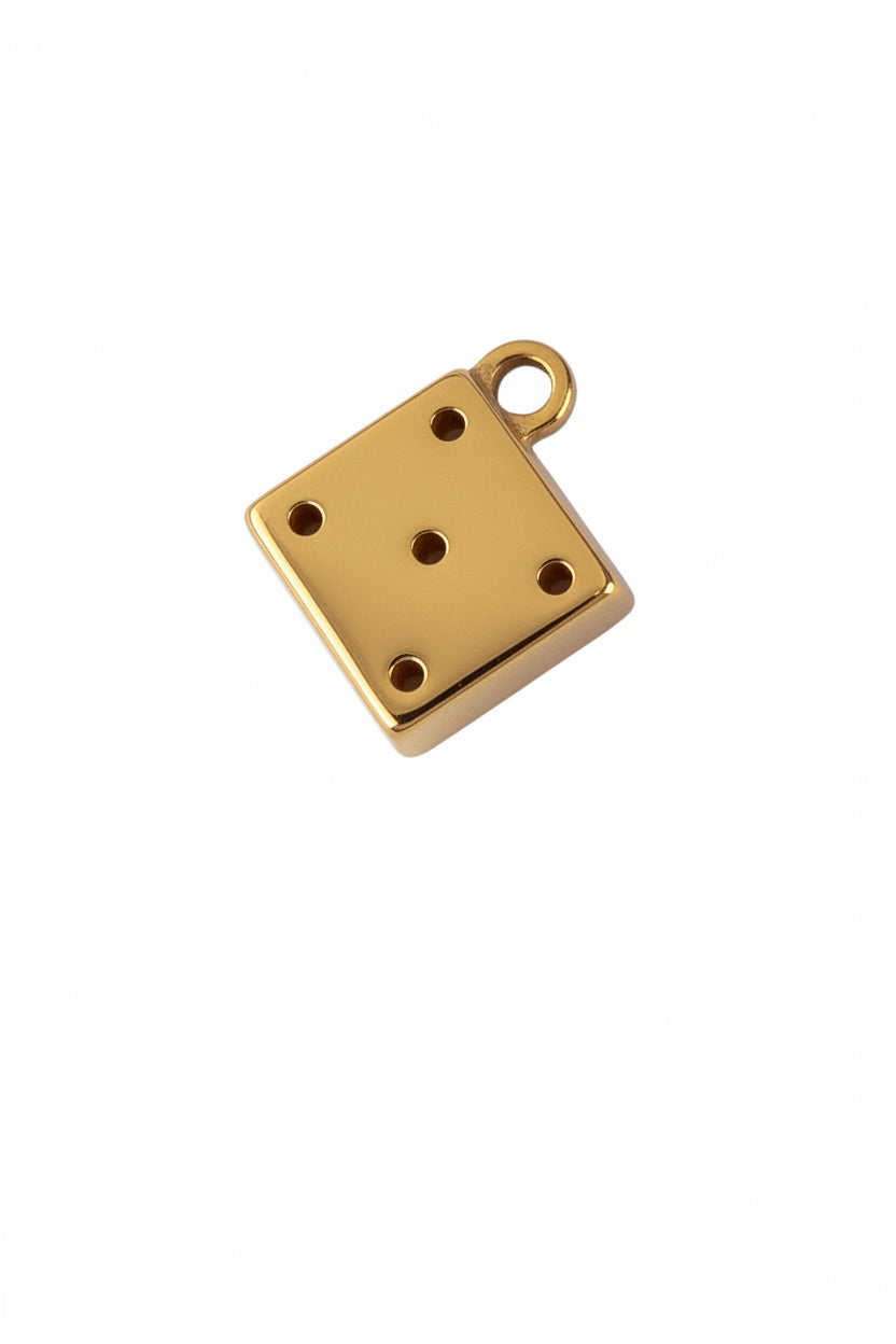 14 Kt Gold Charm single dice