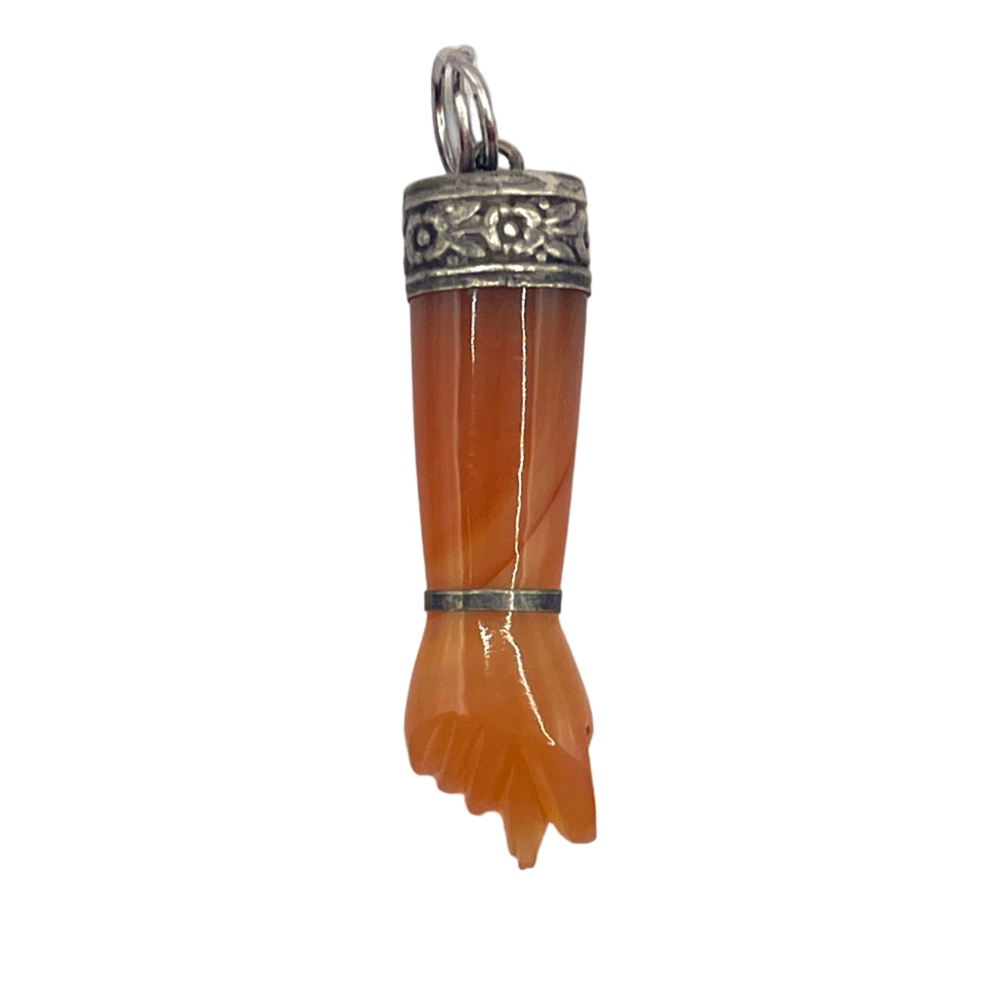 Silver Carnelian Figa Charm