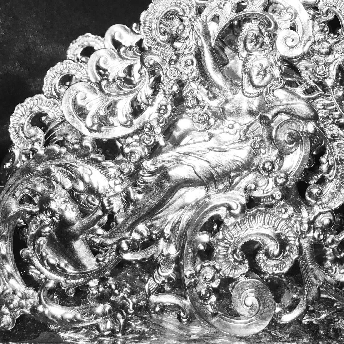 Art Nouveau Sterling letter Holder