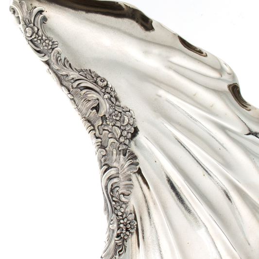 Shiebler Sterling Wave Shaped Oyster Dish