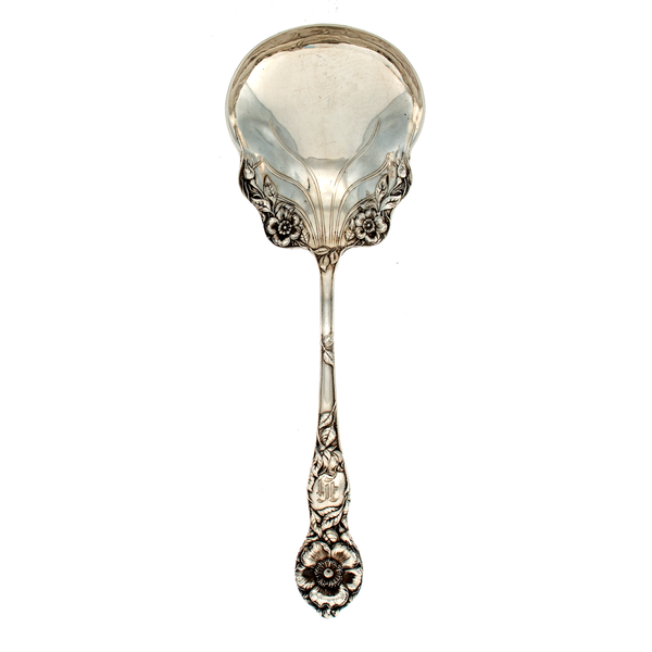 Wild Rose Sterling Silver Berry Spoon
