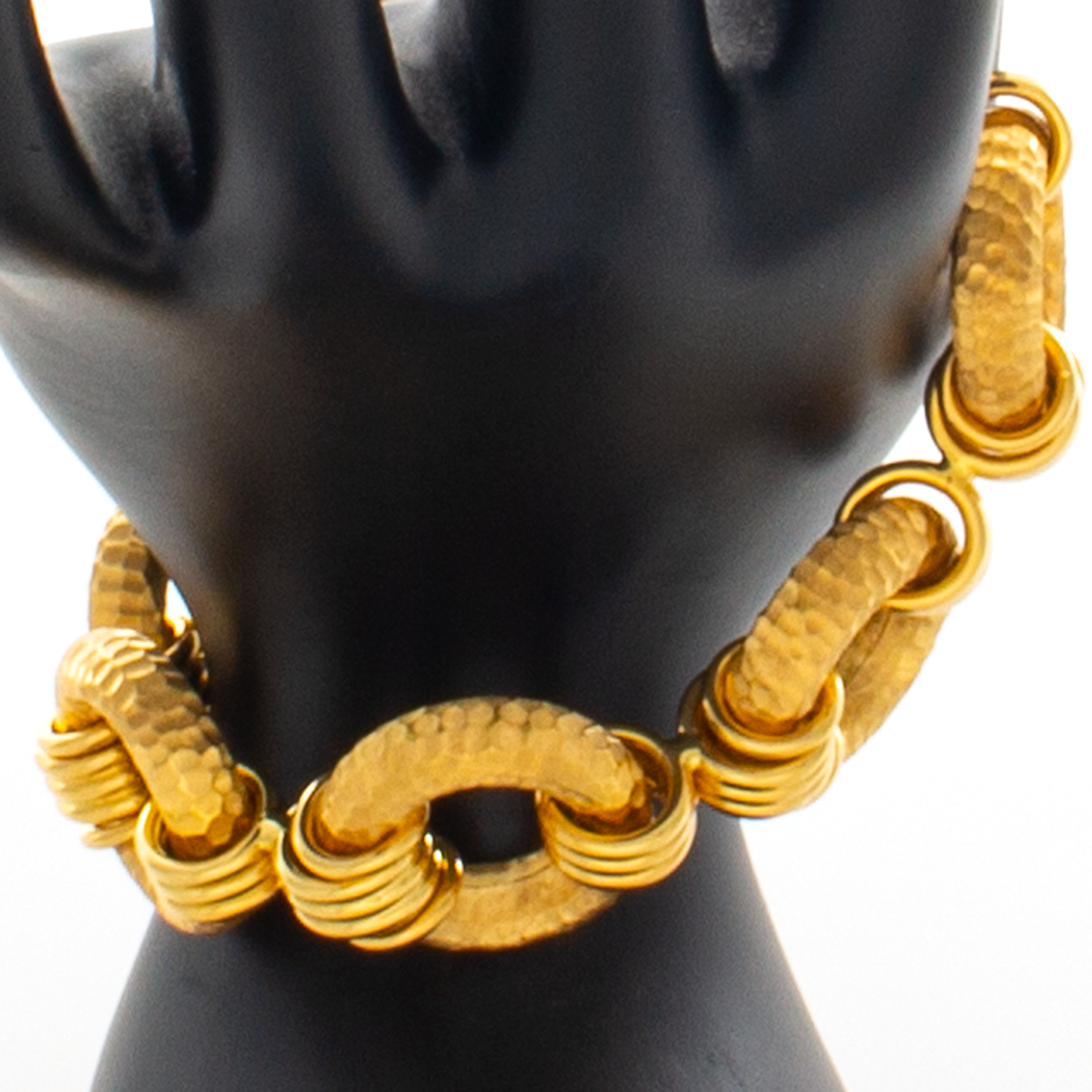 18kt Italian Circle Link Bracelet