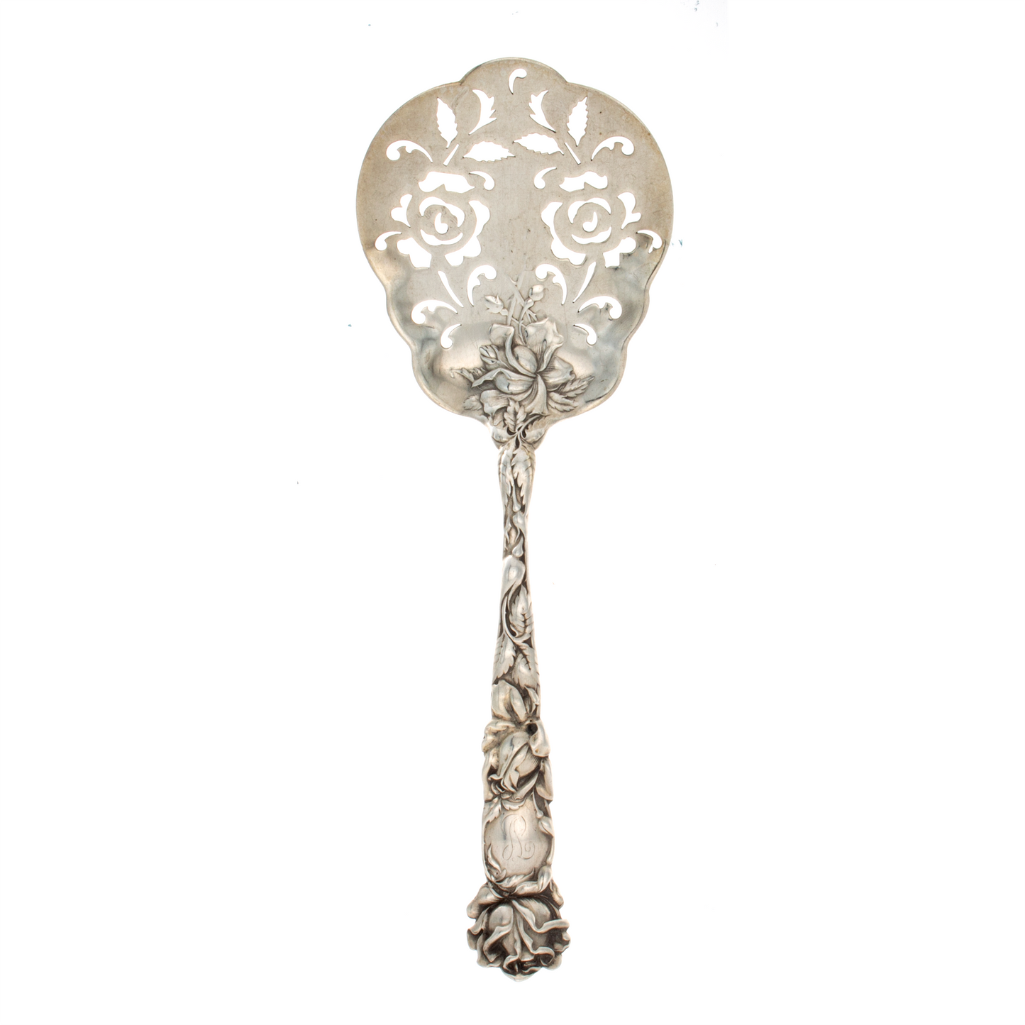 Bridal Rose Sterling Silver Tomato Server