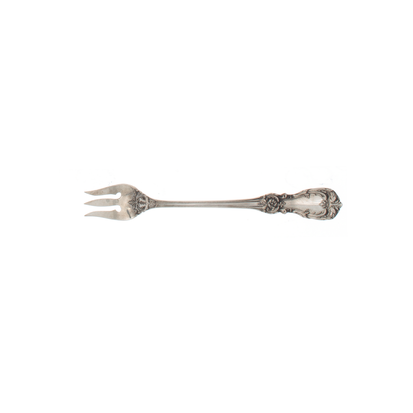 Burgundy Sterling Silver Cocktail Fork