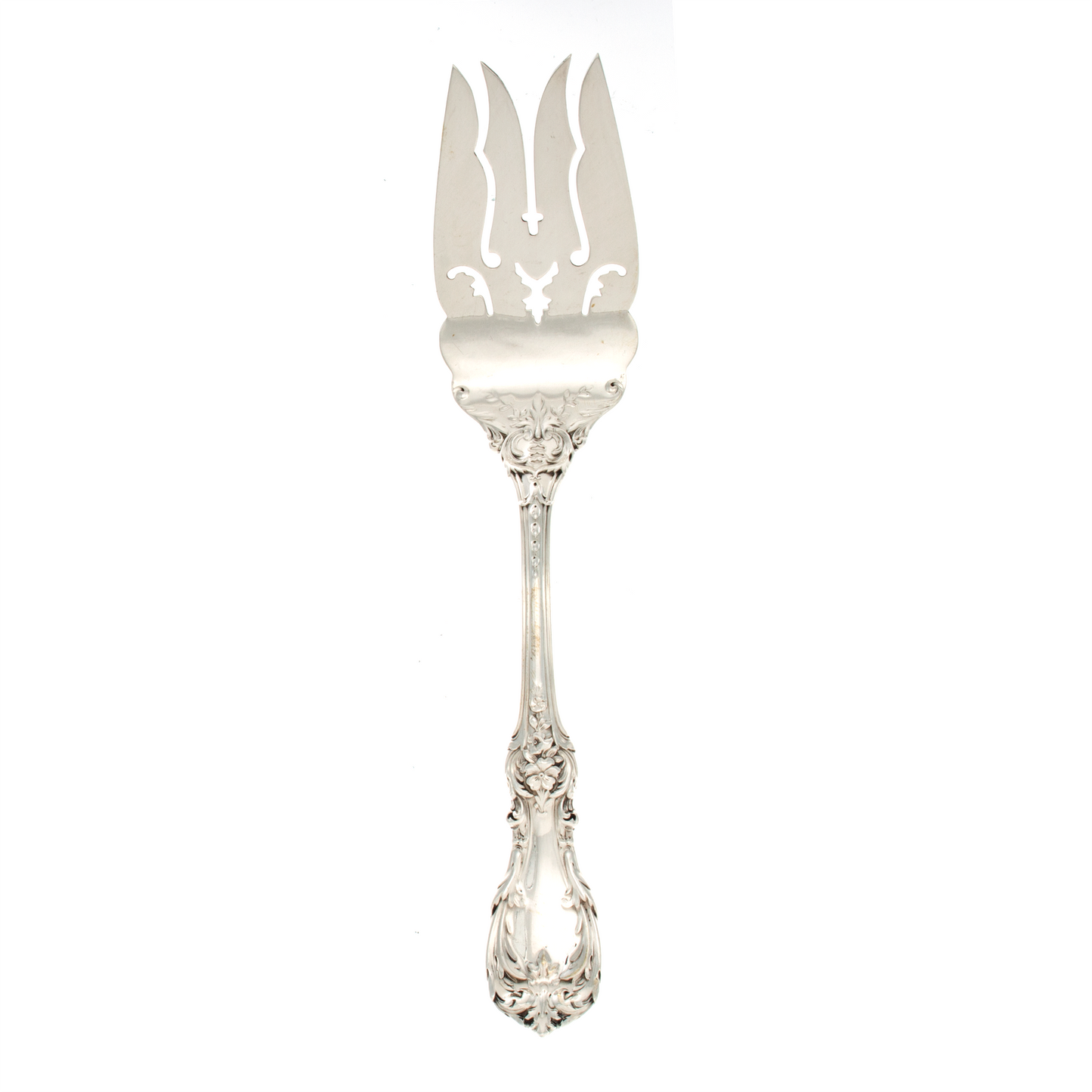 Burgundy Sterling Silver large cold meat fork
