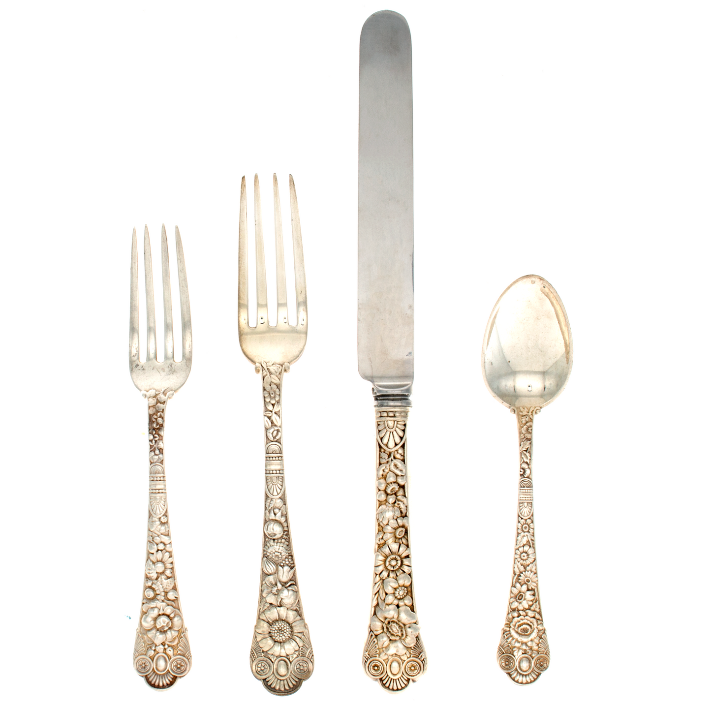 Cluny Sterling Silver Dinner Setting Blunt Blade