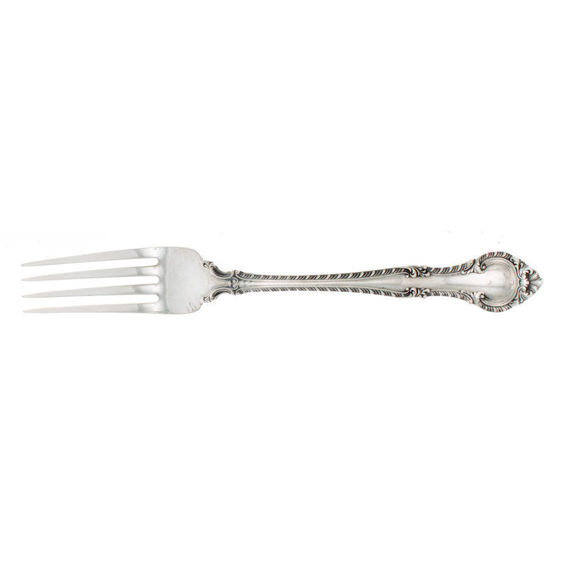 English Gadroon Sterling Silver Dinner Fork