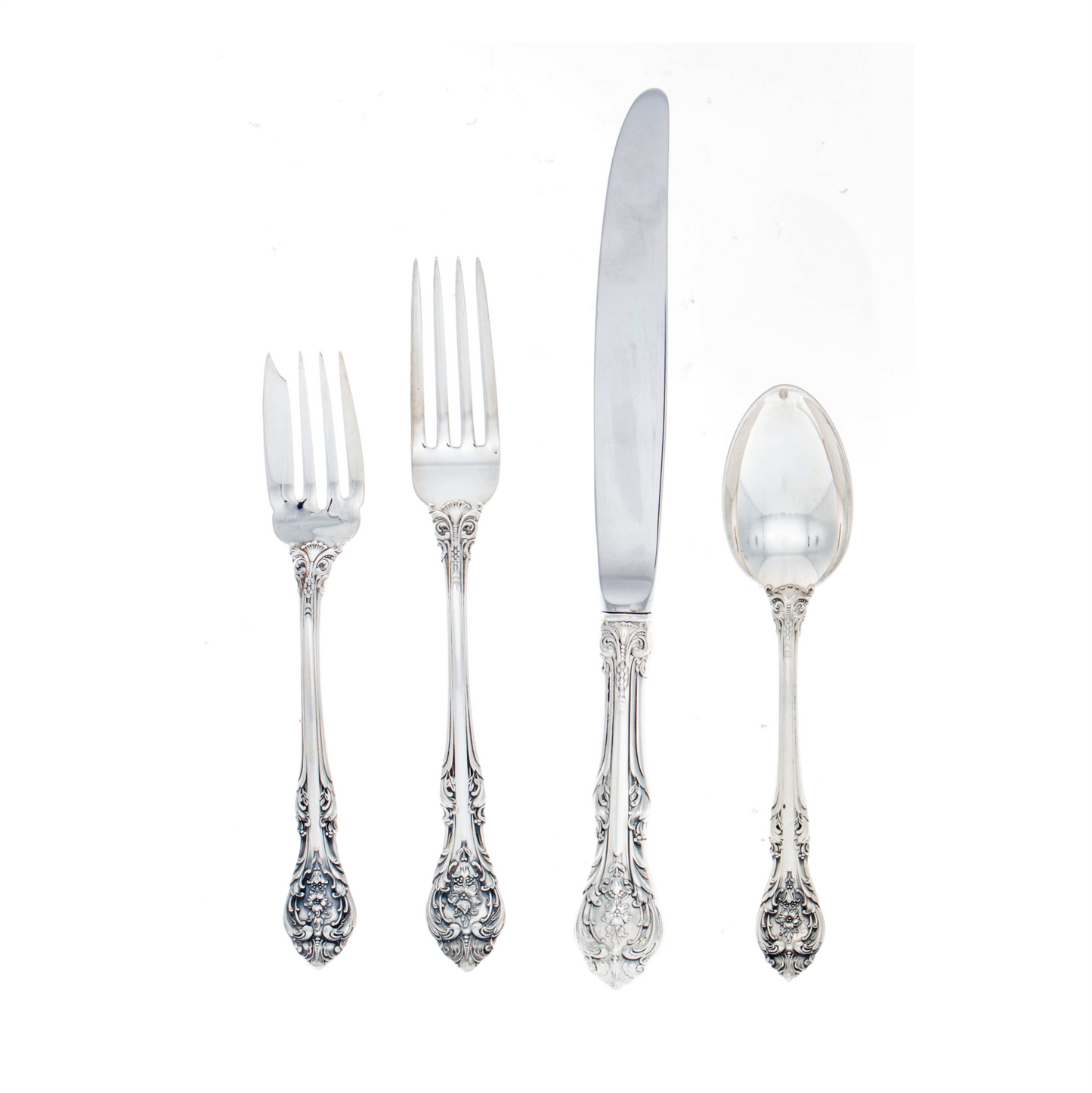 King Edward Sterling Regular Size 4 Piece Setting