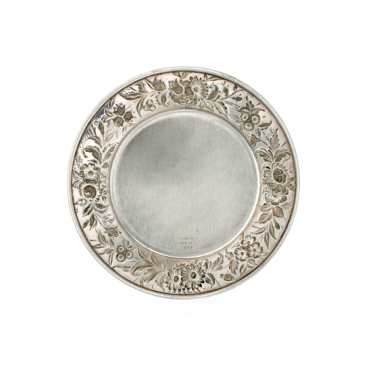 Repousse Sterling Bread and Butter Plate