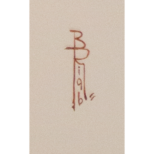 Boris Riabouchinsky (Riab) Watercolor Painting "Cocker Fl. Marron avec Sarcelle D’été"