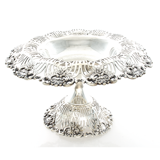 Tiffany Sterling Silver Compote Reticulated