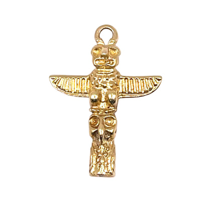 14 kt Gold Charm Totem Pole
