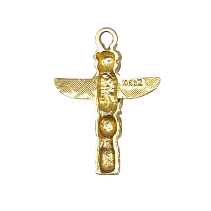 14 kt Gold Charm Totem Pole