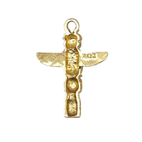 14 kt Gold Charm Totem Pole