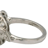 14Kt Old European Cut Diamond Cluster Ring