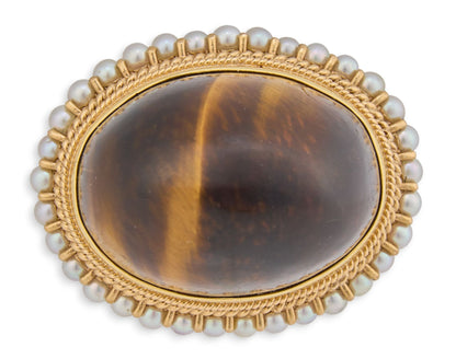 14K Tiger's Eye Pendant