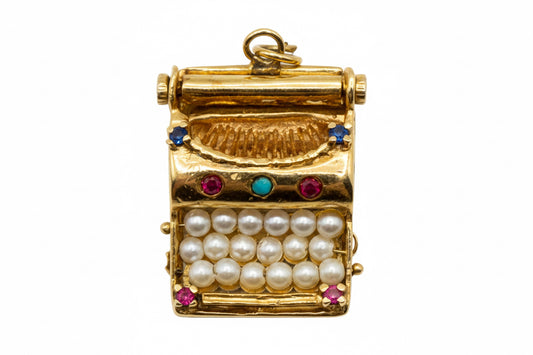 10 Kt Gold Typewriter charm