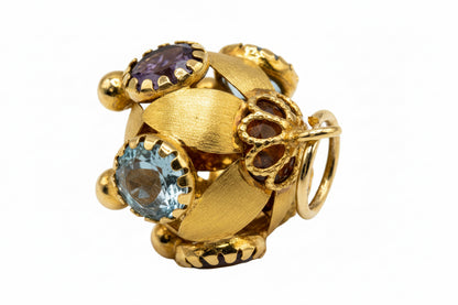 18kt Etruscan Style Charm Stones