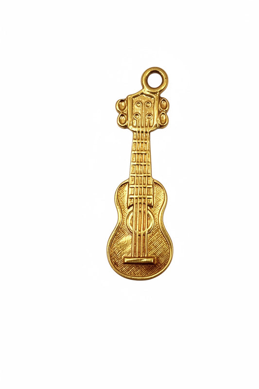 18 Kt Gold Guitar Charm
