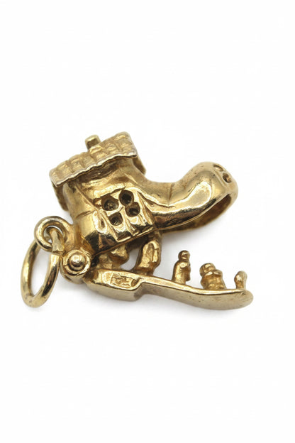 14Kt Gold Charm Old Woman Who Lives In A Shoe