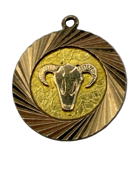 18k Gold Aires Charm