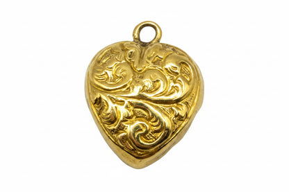 18kt Heart Gemstone Charm