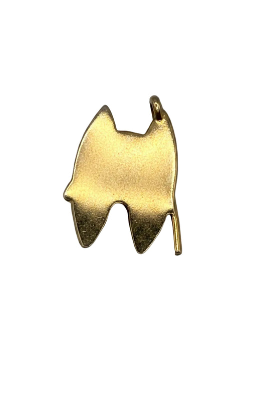 18k Gold Paddle Boat Charm