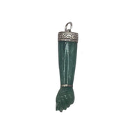 Silver Figa Charm Adventurine