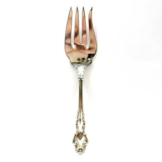Spanish Baroque Sterling Silver Cold Meat Fork