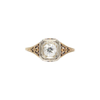 14k Yellow White Gold Diamond Ring