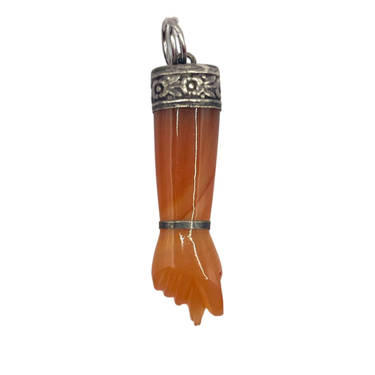 Silver Carnelian Figa Charm