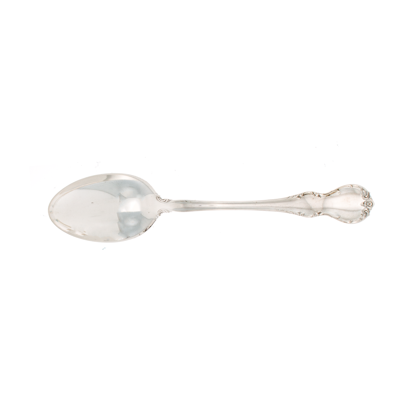 French Provincial Sterling Silver Oval Soup Spoon