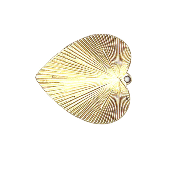 14 Kt. Gold Heart Charm Rays