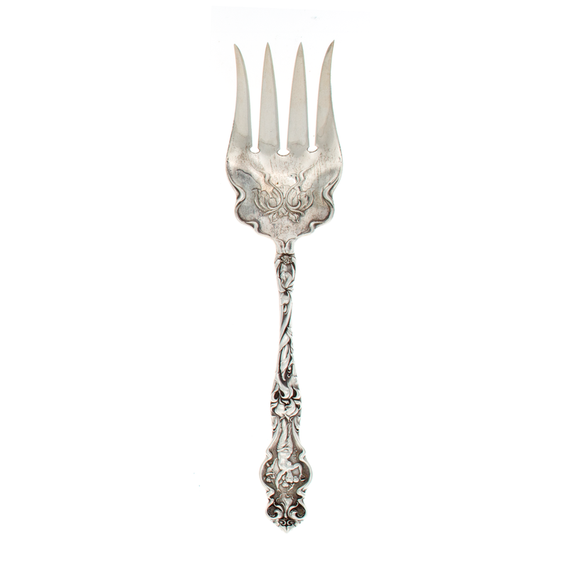 Irian Sterling Silver Large Cold Meat Fork