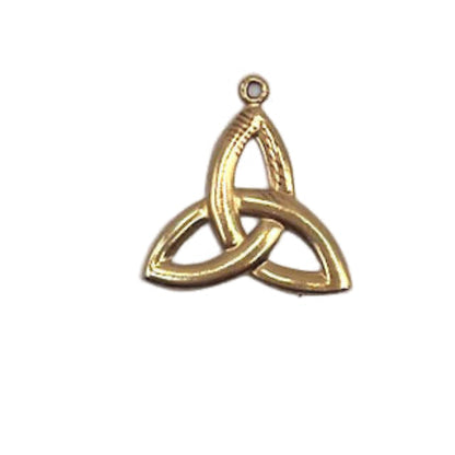 10 kt Gold Charm Trinity Knot Celtic Symbol