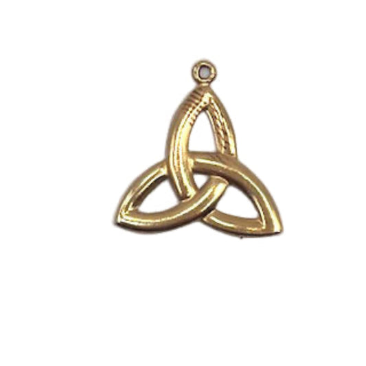 10 kt Gold Charm Trinity Knot Celtic Symbol