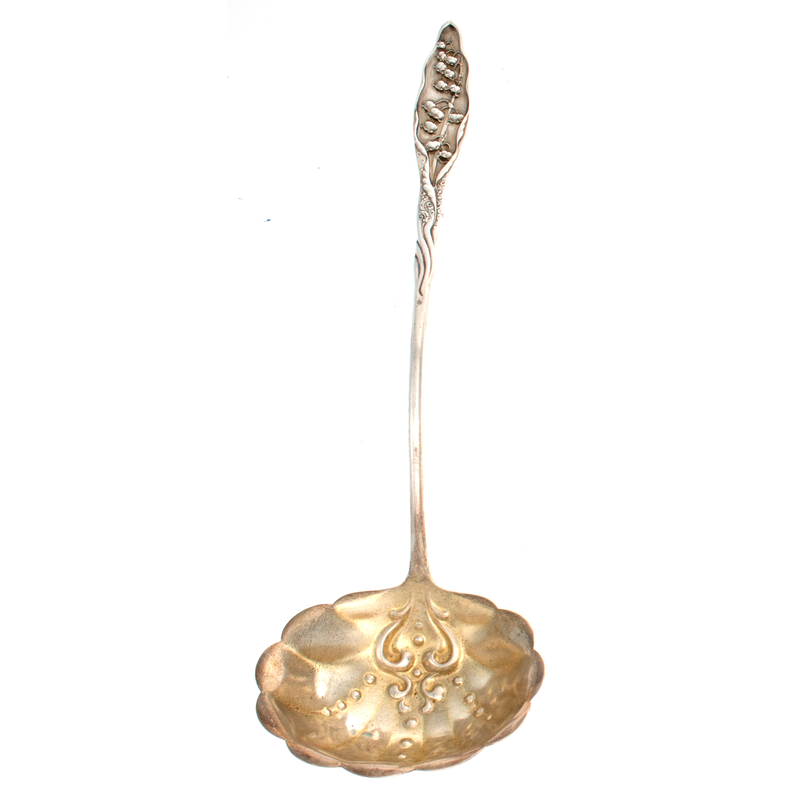 Lily of The Valley Sterling Silver Soup Ladle