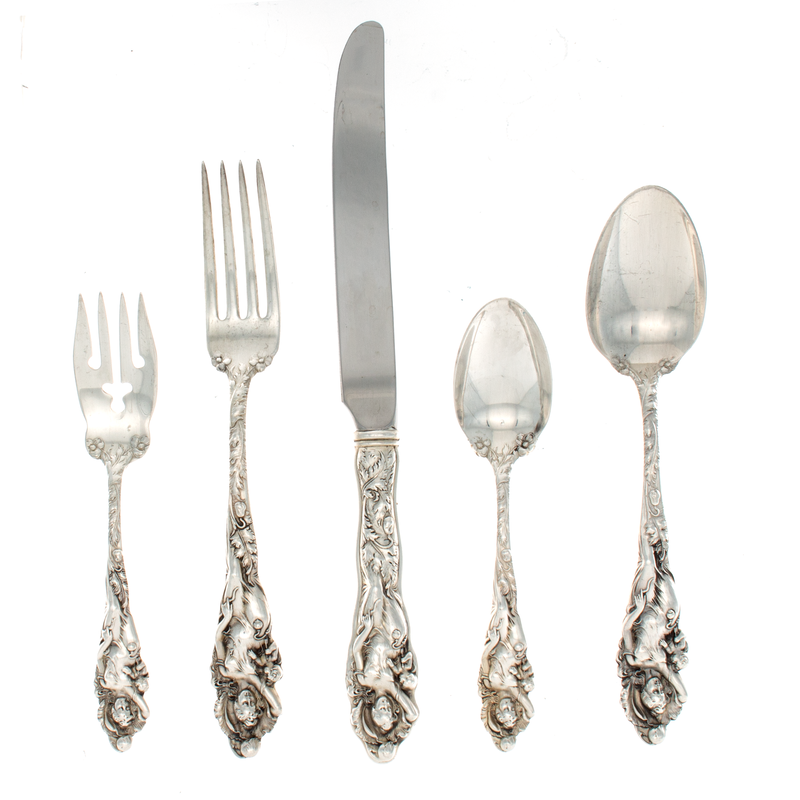 Love Disarmed  Sterling Silver 5 Piece Dinner Setting