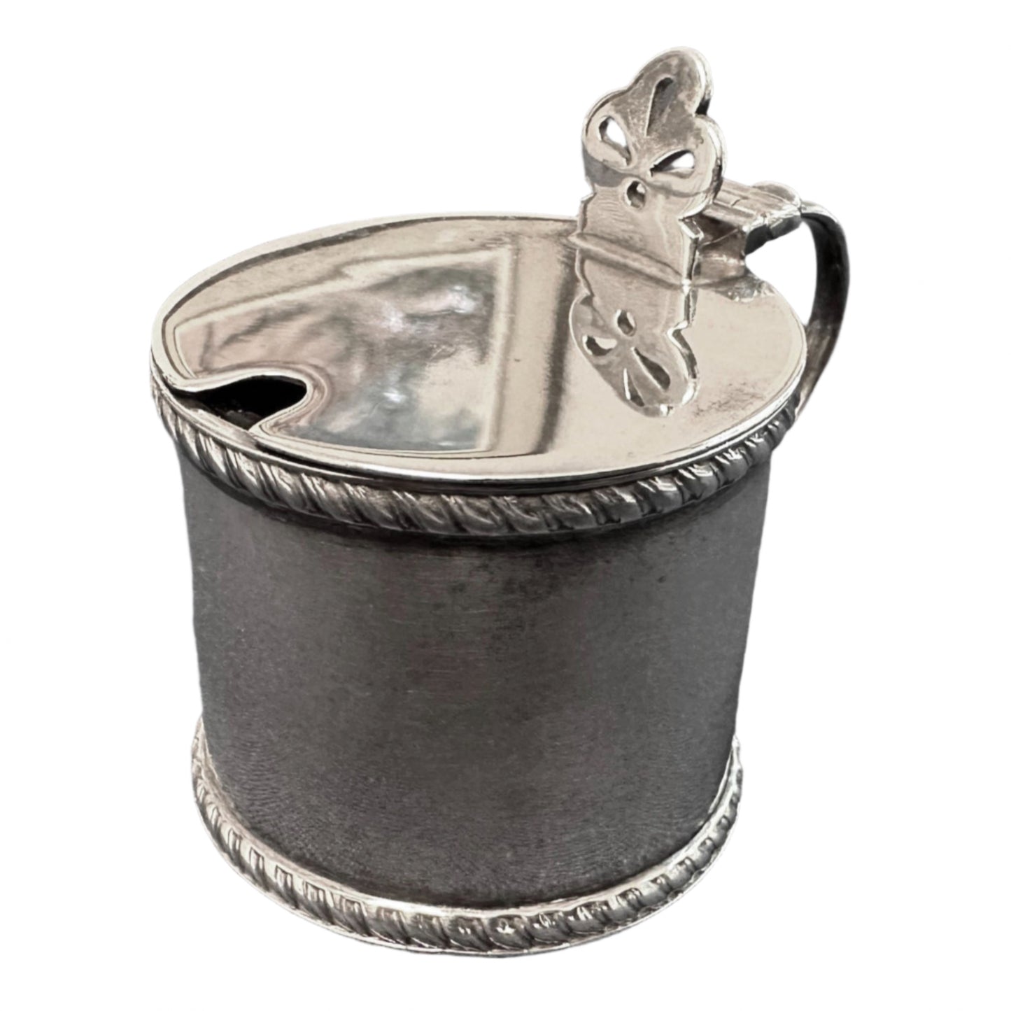 Sterling Silver Mustard Pot, Atkin Brothers, Sheffield, 1901