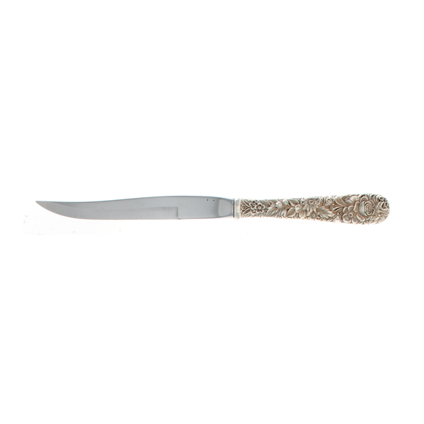Repousse Sterling Silver Steak Knife