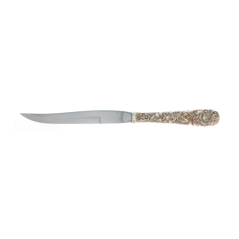 Repousse Sterling Silver Steak Knife