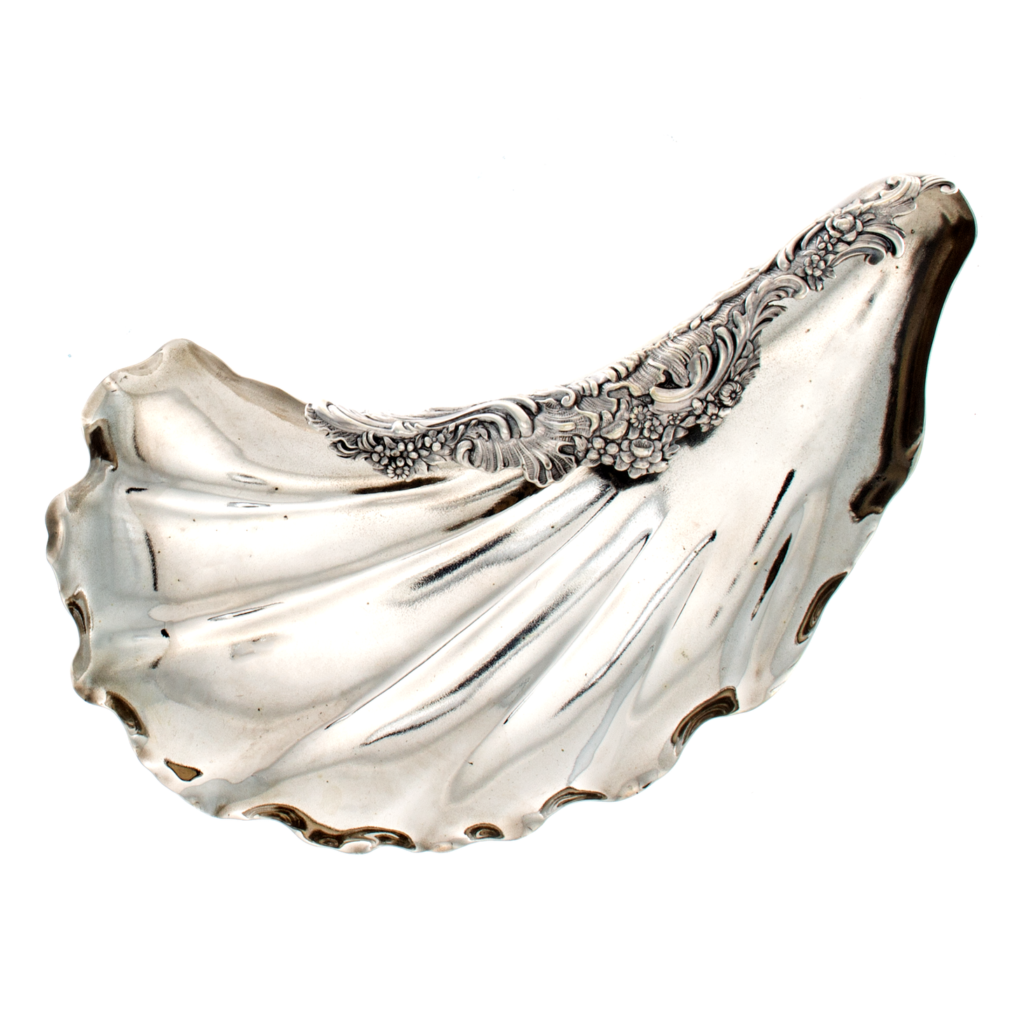 Shiebler Sterling Wave Shaped Oyster Dish
