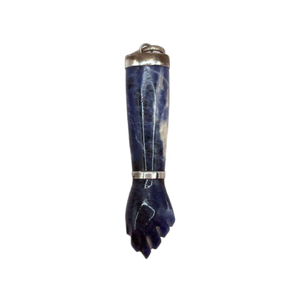 Silver Figa Charm Sodalite 2”