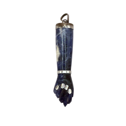 Silver Figa Charm Sodalite 2”