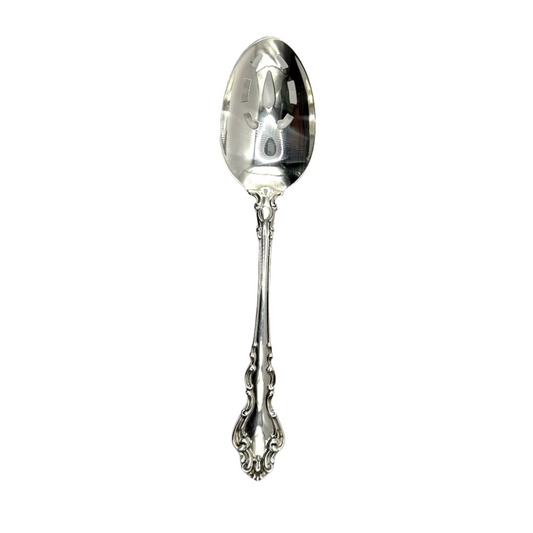 Spanish Baroque Sterling Silver Pierced Tablespoon