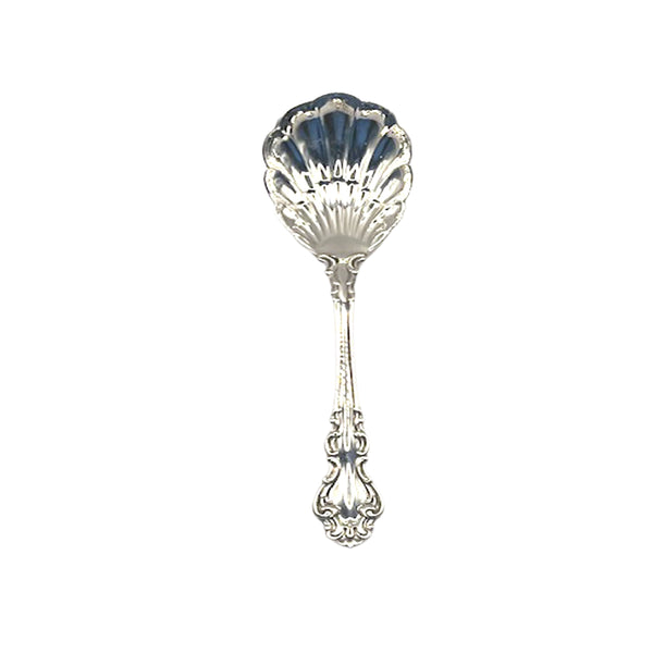 Spanish Baroque Sterling Silver Sugar Shell