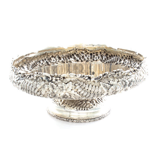 Tiffany Repousse Fern Sterling Tazza